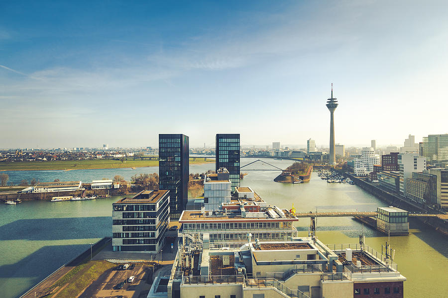 Duesseldorf Cityscape, Germany Photograph by 35007