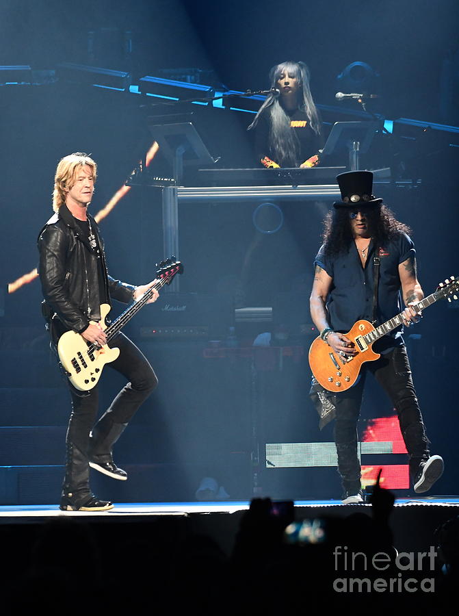 Duff McKagan Melissa Reese And Slash Guns N Roses Photograph By Concert Photos Fine Art