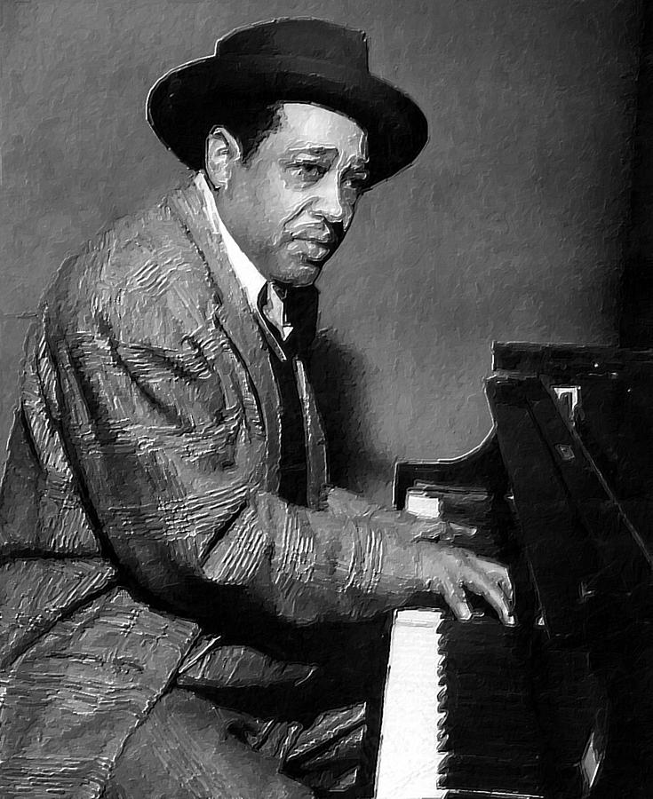 Duke Ellington Piano Painting by Tony Rubino