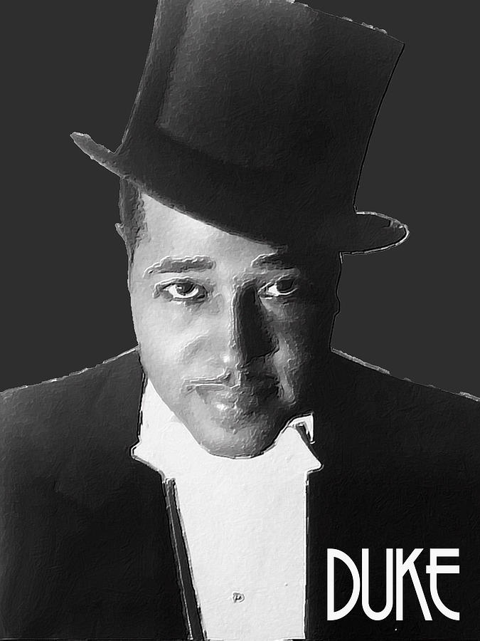 Duke Ellington Top Hat T-Shirt Painting by Tony Rubino