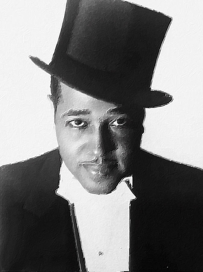 Duke Ellington Top Hat Painting by Tony Rubino