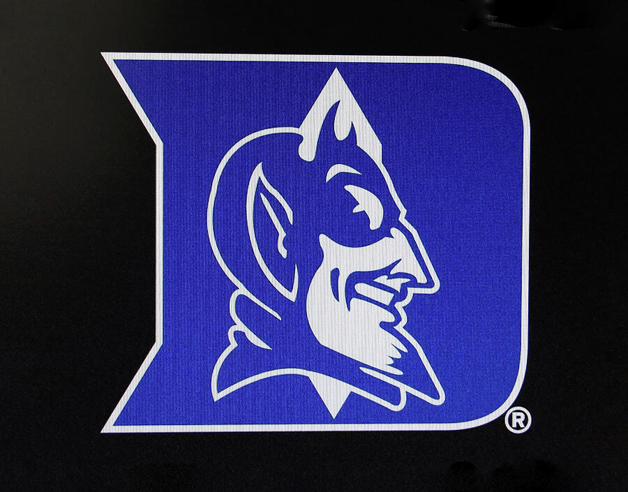 Duke Blue Devils Logo Photograph by Allen Beatty