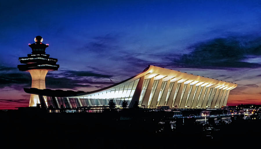Sunset Photograph - Dulles International c1974_01 by Greg Reed