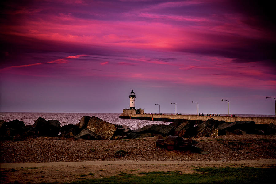 Duluth in a Purple Haze Photograph by Nicole Engstrom
