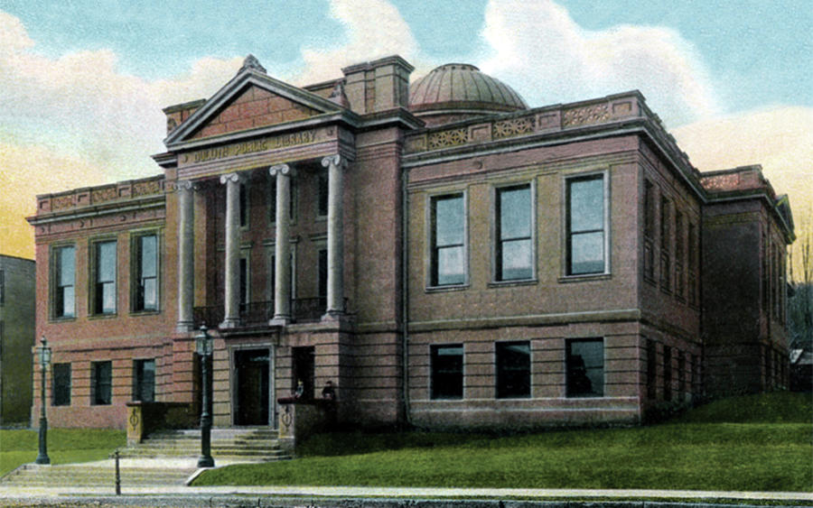 Duluth Public Library, 1902 Photograph by Zenith City Press