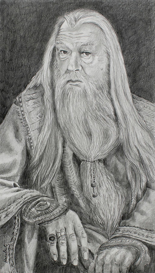 Dumbledore Drawing by David Hardesty | Pixels