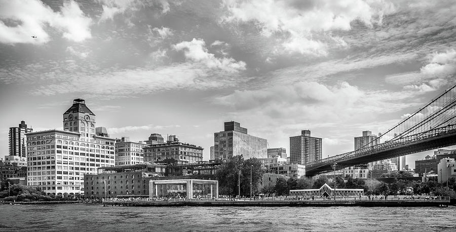 Dumbo Brooklyn In Black and White Photograph by Greg and Chrystal Mimbs