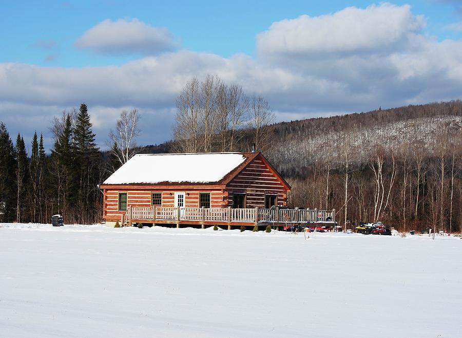 Dummer NH - Log Home Photograph by Maria Trombas - Fine Art America