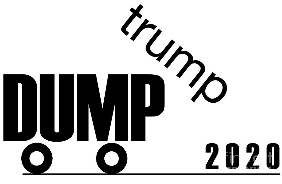 Dump Trump Black Version Digital Art