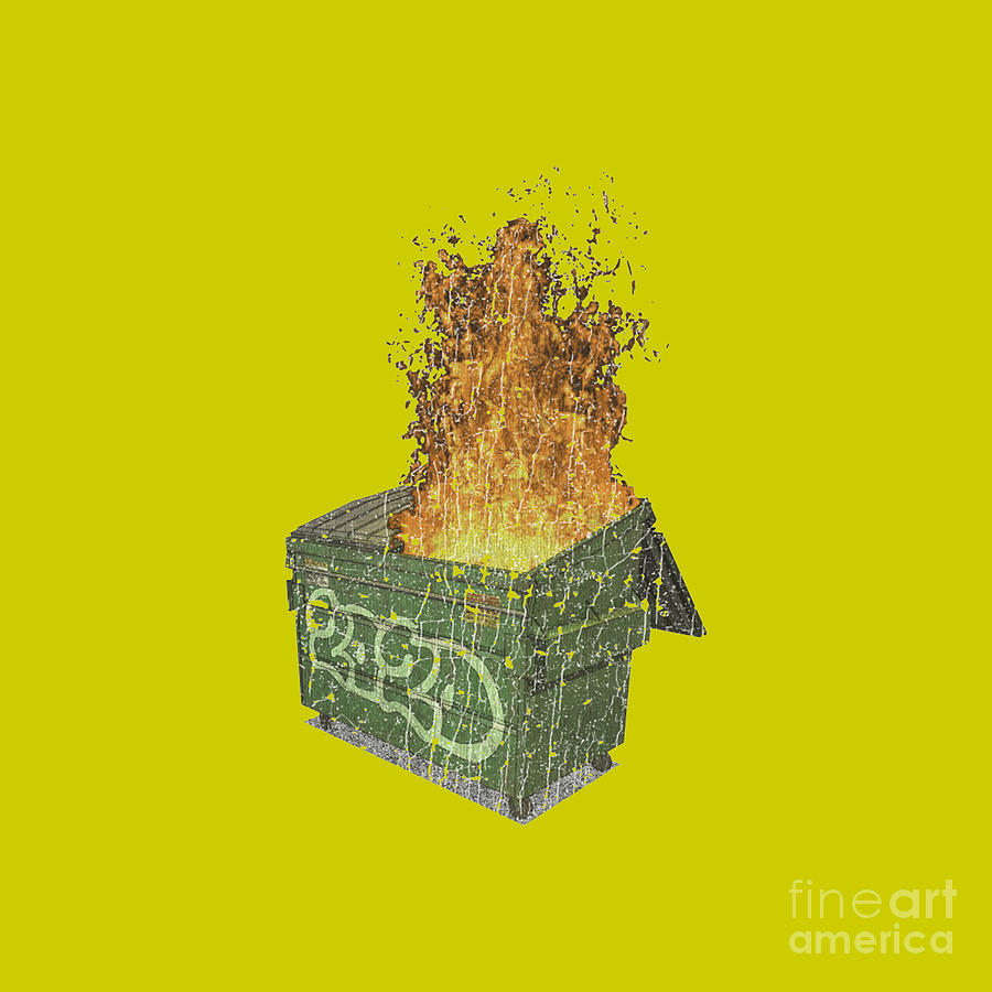 Dumpster Fire 2020 Drawing by Paul Hall - Fine Art America