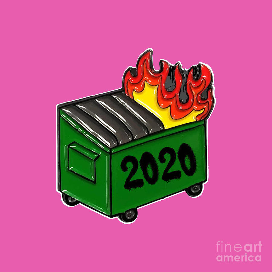 Dumpster Fire 2020 Worst Year Ever Cancel 2020 Sucks Drawing by Paul ...