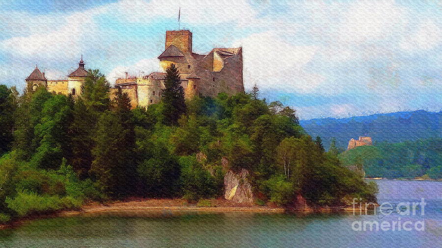 Dunajec Castle II, Poland Digital Art by Jerzy Czyz