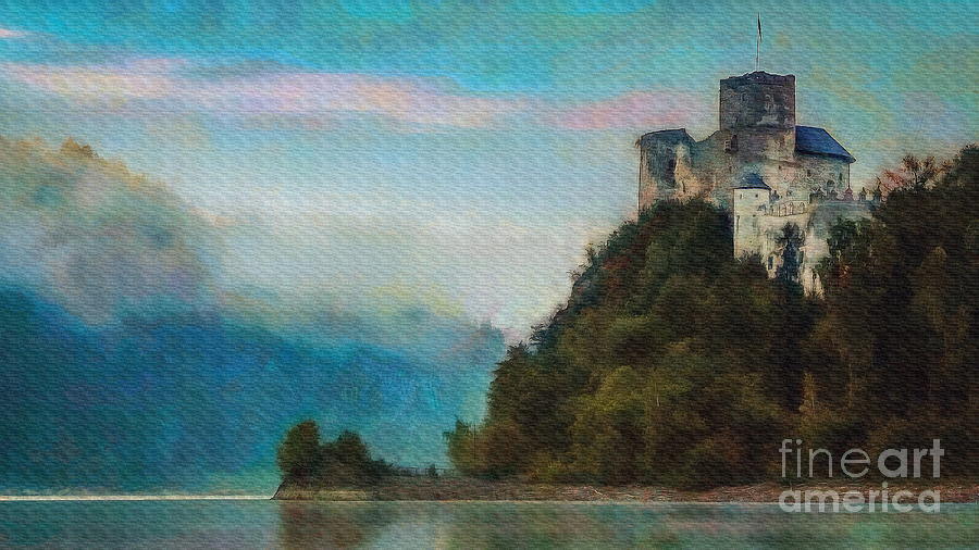 Dunajec Castle, Poland Digital Art by Jerzy Czyz