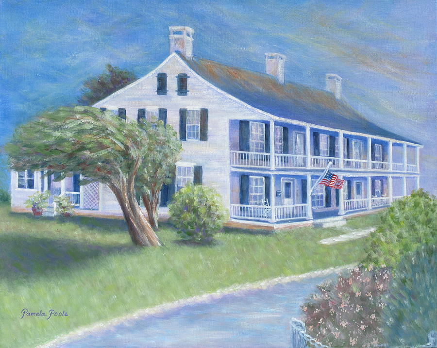 Duncan House in Beaufort, NC Painting by Pamela Poole