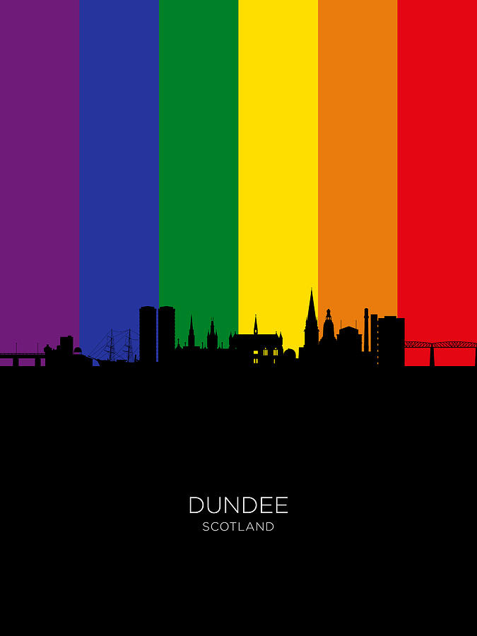 Dundee Scotland Skyline #32 Digital Art by Michael Tompsett