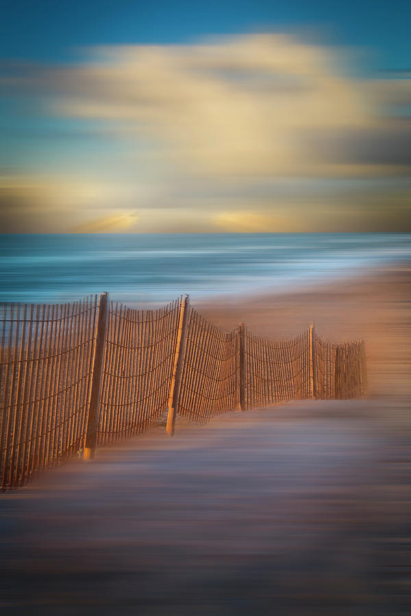 Dune Fences Dreamscape Photograph by Debra and Dave Vanderlaan