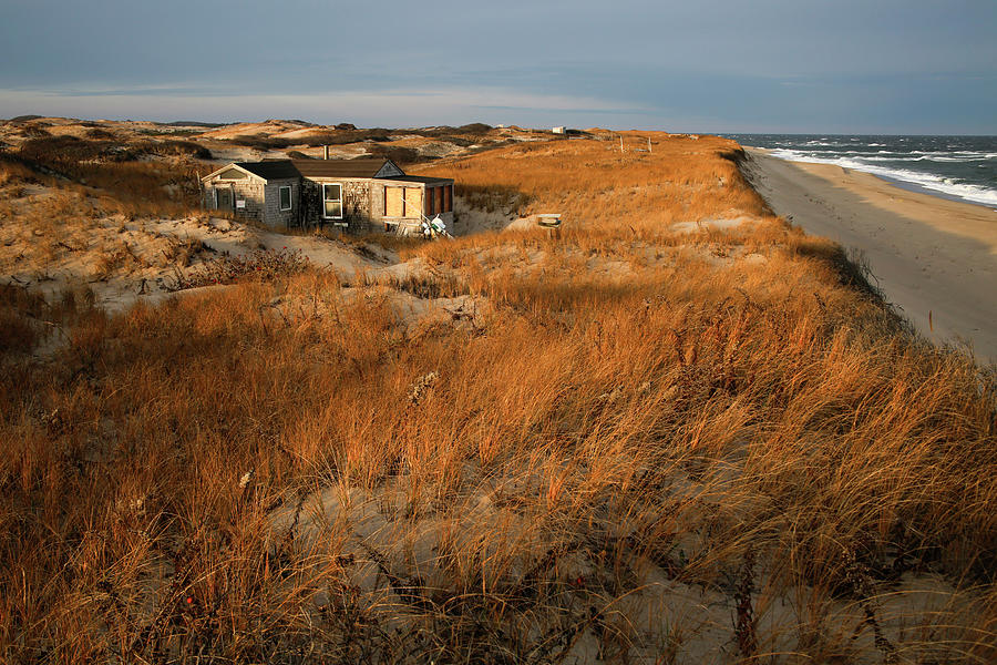 Dune Shacks of Peaked Hill Bars Historic District, Provincetown Photograph by Thomas Sweeney