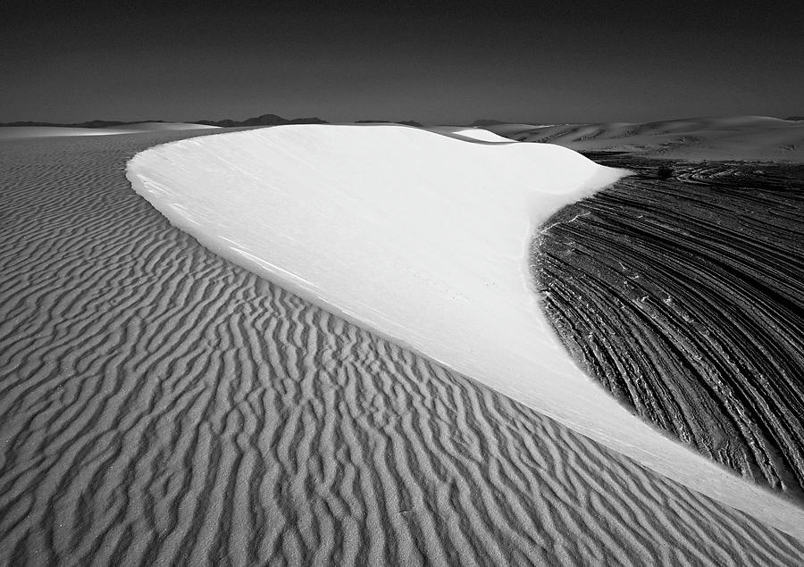 Black And White Photograph - Dune Sweep by Candy Brenton