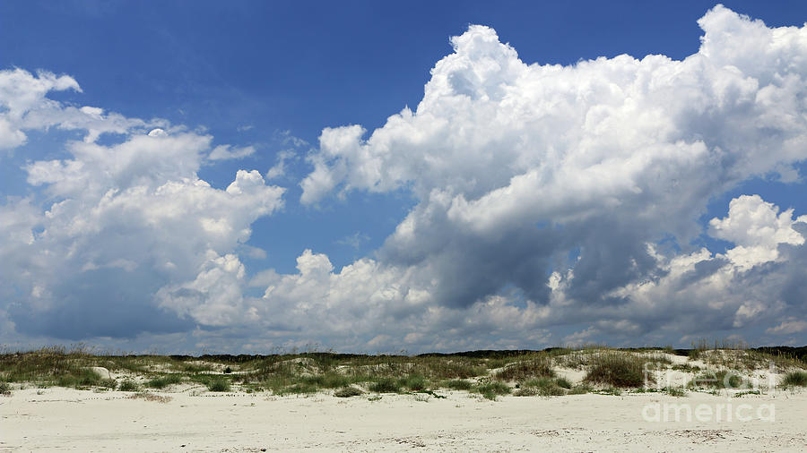 Dunes and Clouds Photograph by Mary Haber
