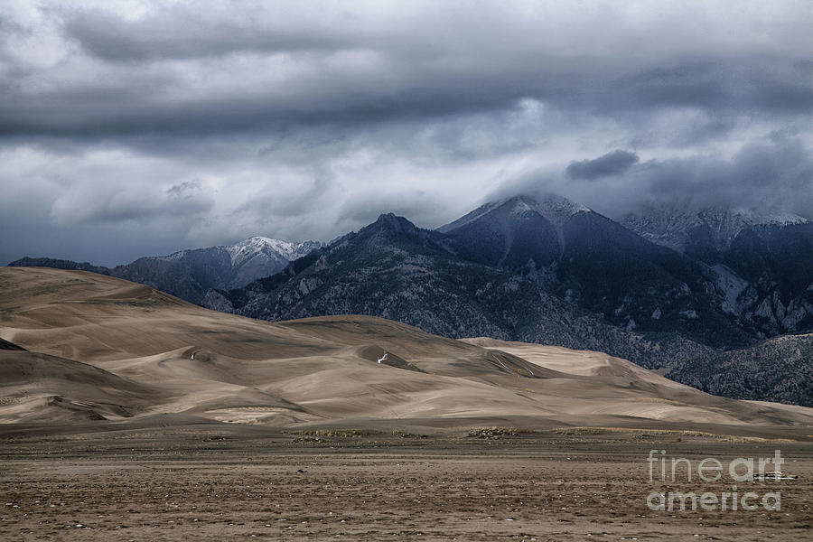 Dunes and Mountains Photograph by Timothy Johnson