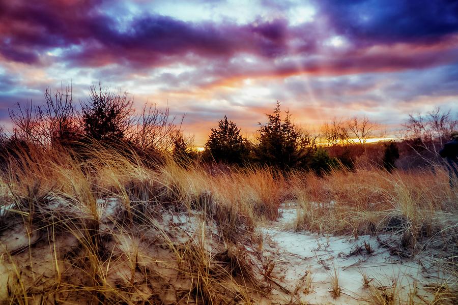 Dunes at sunset Photograph by Lilia S