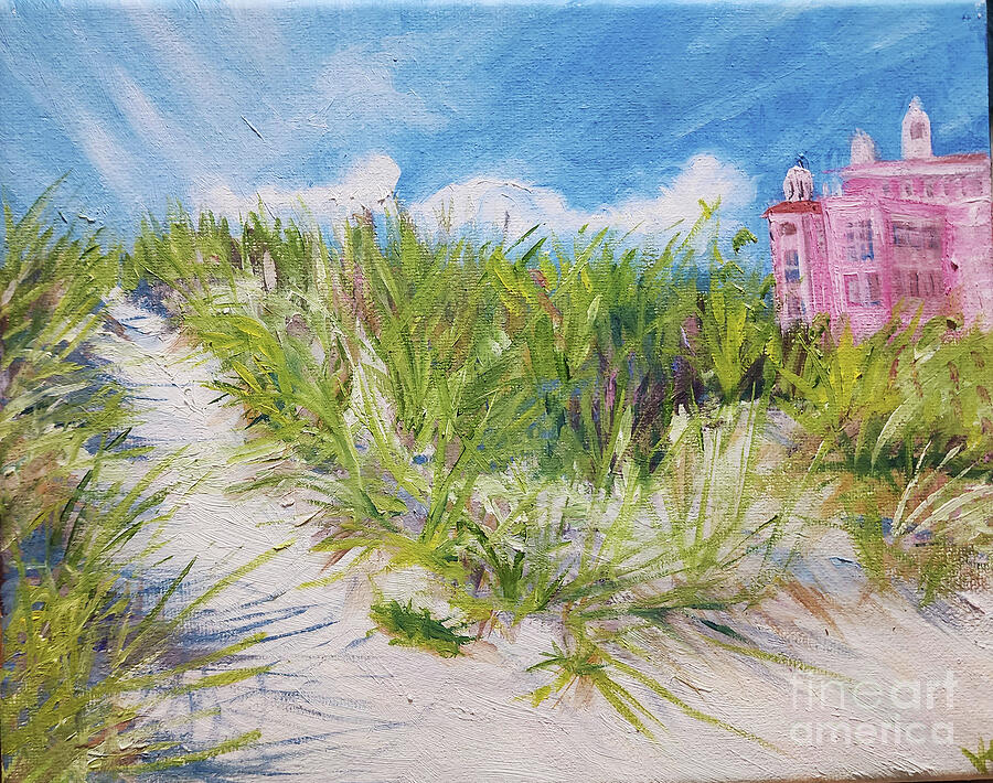 Landscape Painting - Dunes at the Don by Vanda Sucheston Hughes