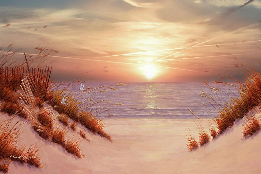 Dunes Painting by Diane Romanello