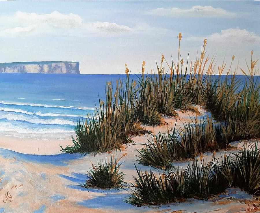 Dunes, Jervis bay Painting by Anne Gardner