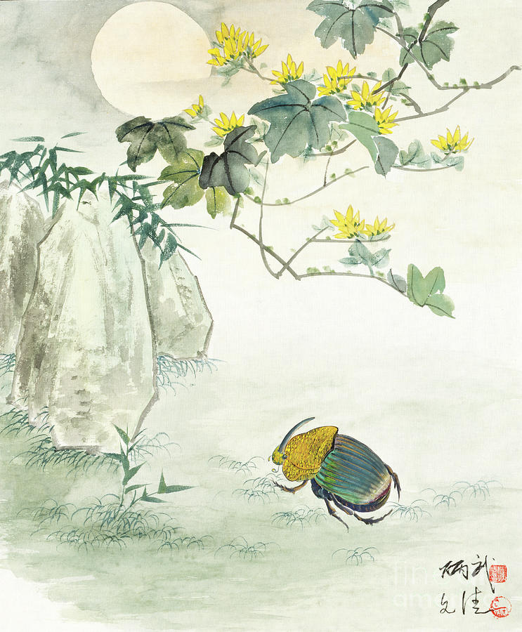 Dung Beetle Painting by Yan Bingwu and Yang Wenqing
