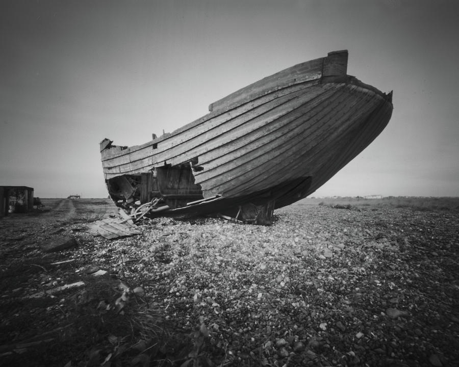 Landscape Photograph - Abandoned at Dungeness by Will Gudgeon