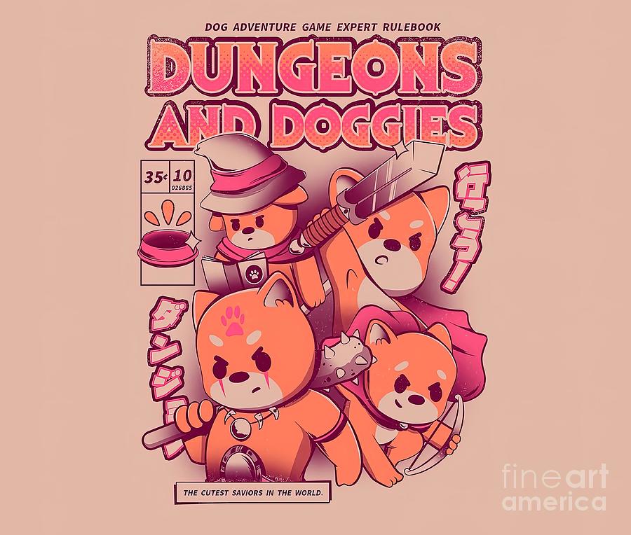 Dungeon and Doggies Painting by Kimberly Jones - Pixels