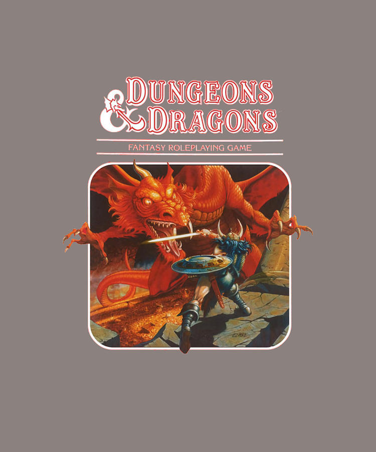 dungeons and dragons red box T girl love Painting by Patel Reece | Fine ...