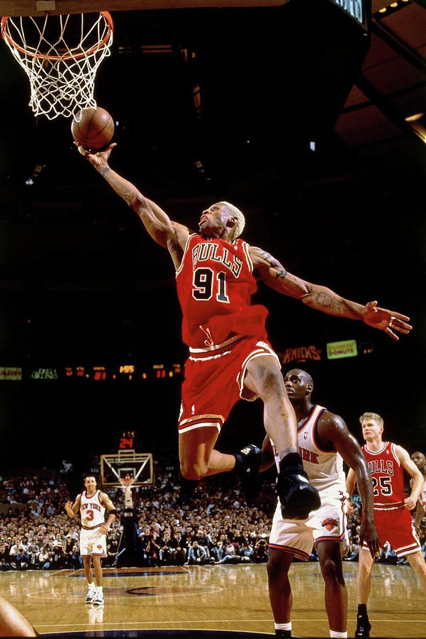 Dunk dennis rodman Photograph by Julian Beer - Fine Art America