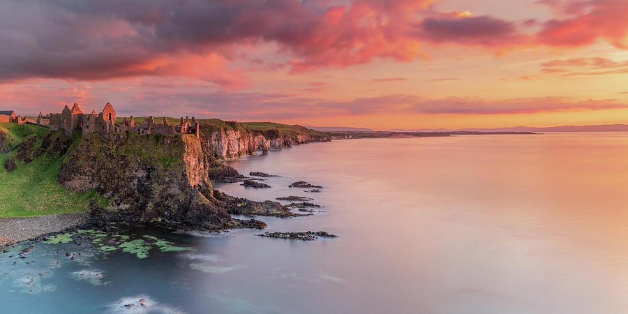 Dunluce Castle Panorama, Co Antrim, Northern Ireland Photograph by Adrian Hendroff