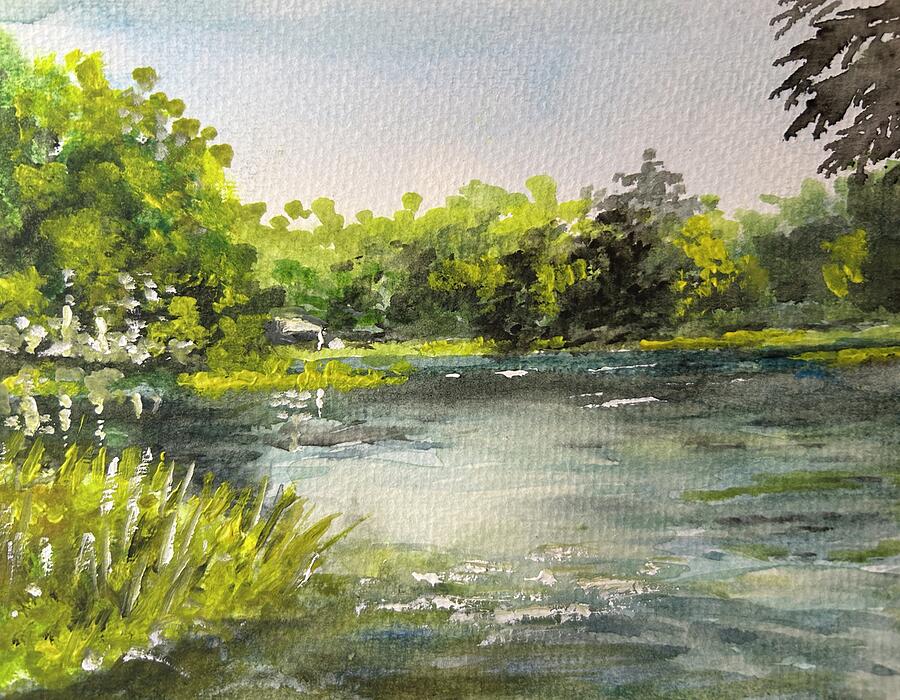 Dunnellon City Beach Painting by Larry Whitler Dunnellon City Beach Painting by Larry Whitler