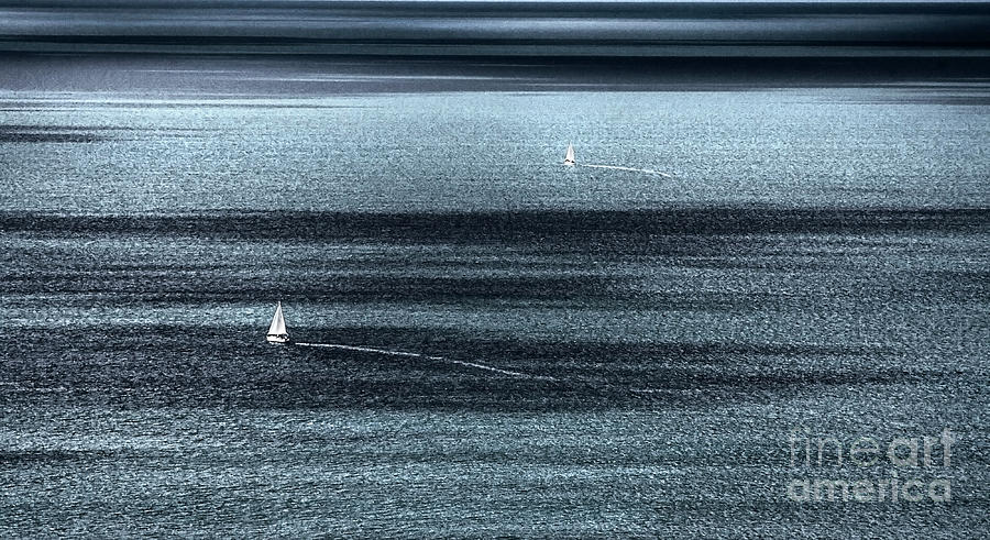 poetic DUO SAILORS THROUGH DARK AND WHITE PATCHES - TOGETHERNESS Photograph by Tatiana Bogracheva