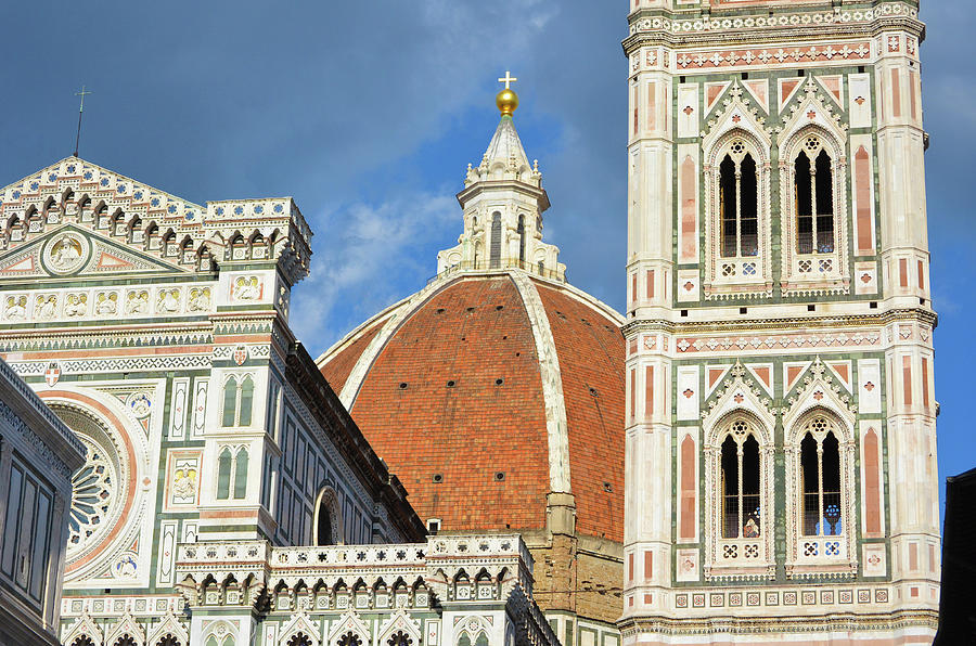 Duomo di Firenze and Giottos Bell Tower Florence Italy Photograph by Shawn OBrien