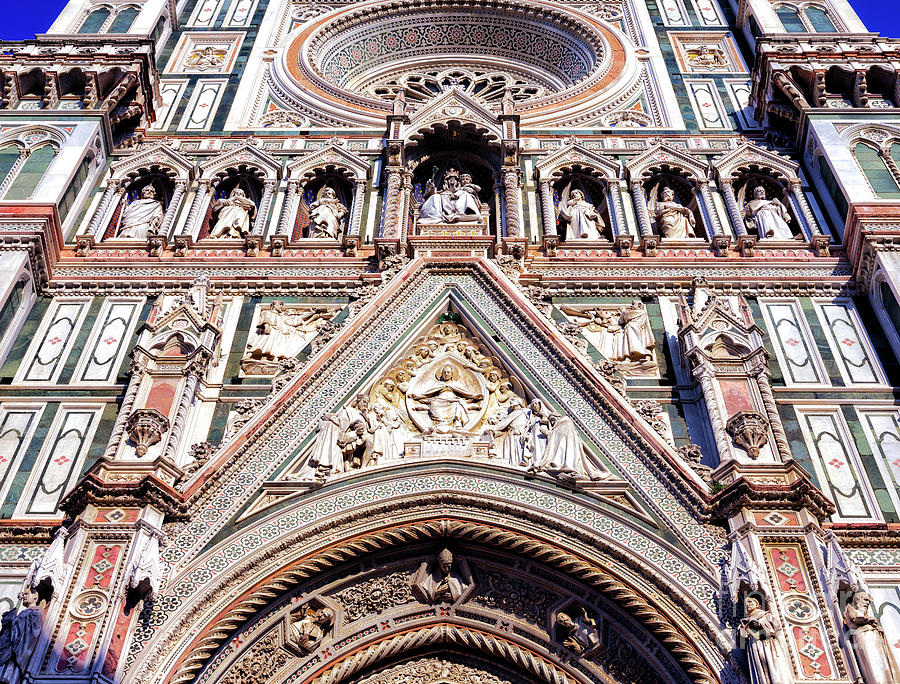Duomo di Firenze Main Portal in Italy Photograph by John Rizzuto