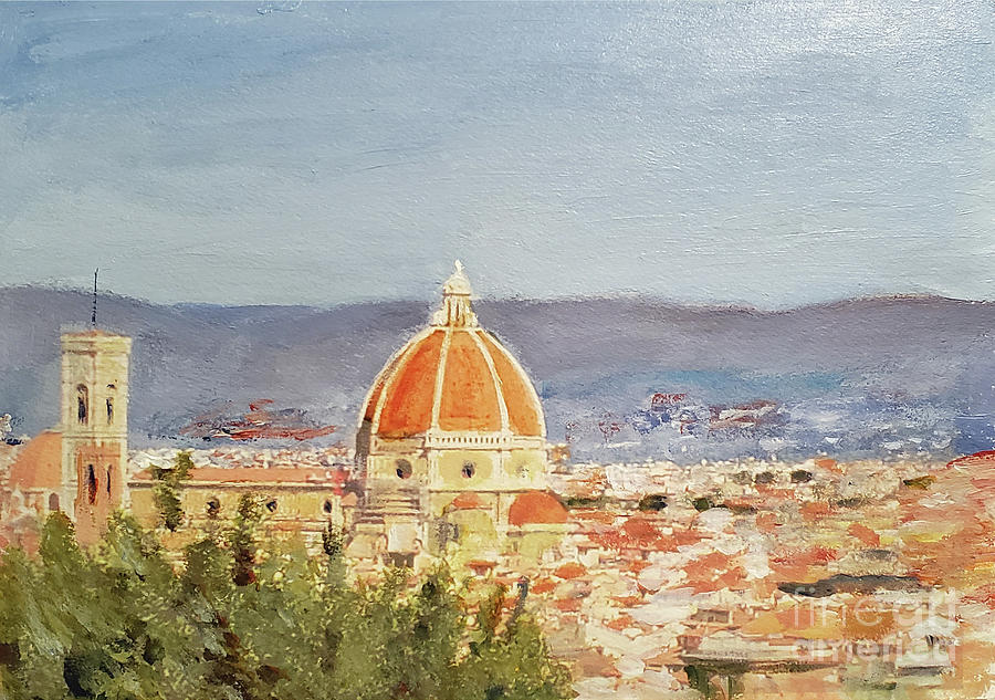 Duomo Firenze in Florence Italy Painting by Donna Walsh
