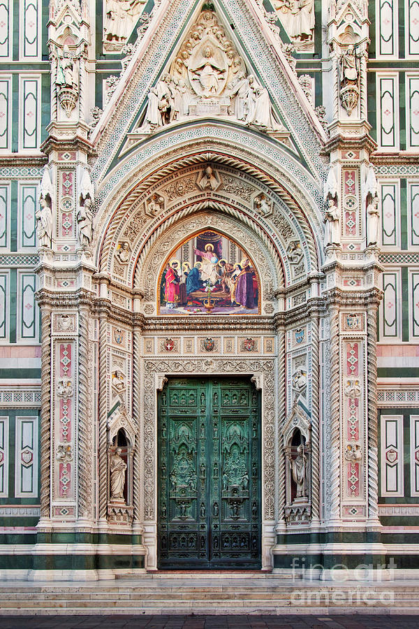 Duomo Front Door - Florence Italy Photograph