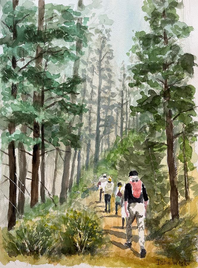 Durango Hiking Painting by John West