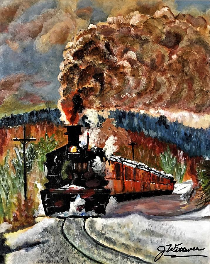 Durango to Silverton Painting by Julie Wittwer