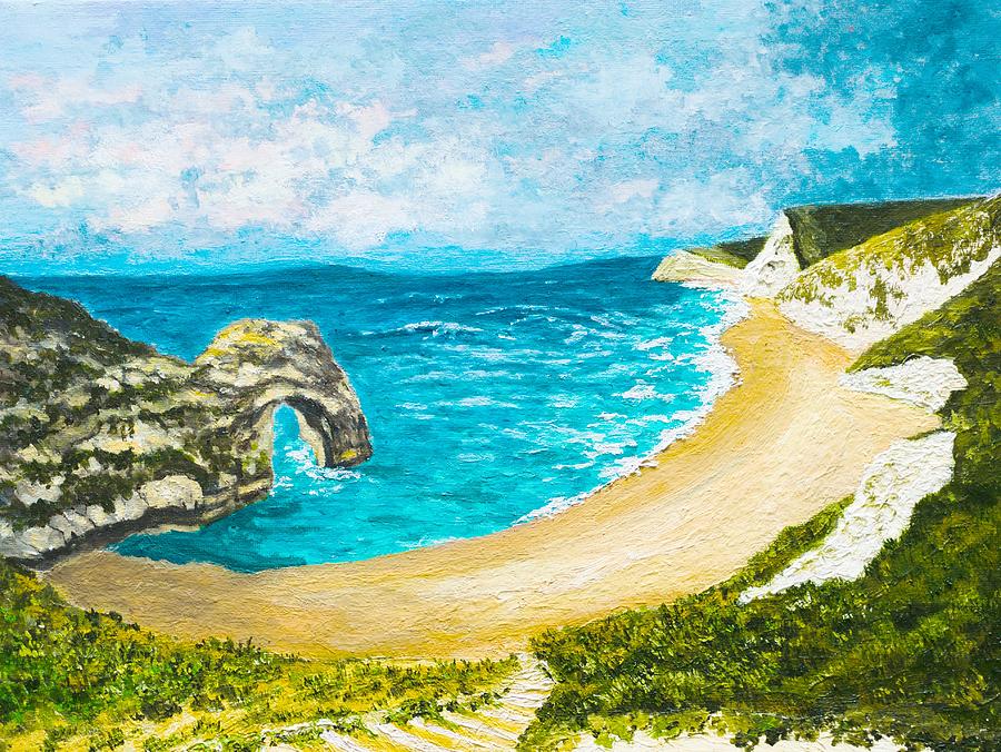 Durdle Door Painting by Roanna Carleton Taylor - Fine Art America