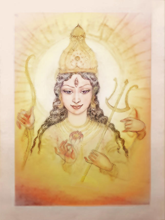 Durga - The Warrior Goddess Mixed Media