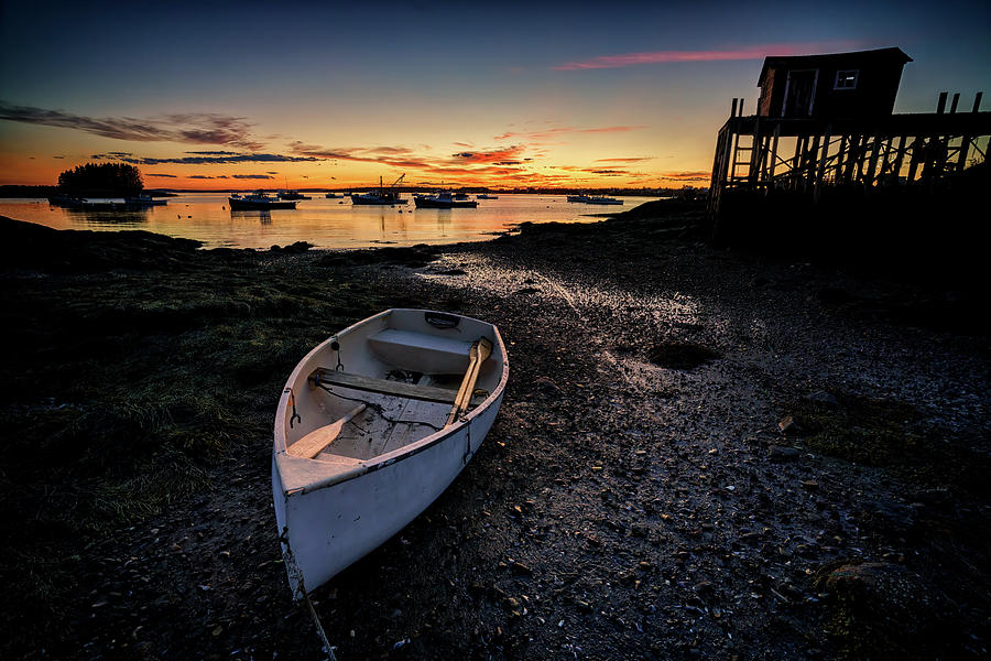 Sunset Photograph - Dusk at the Wharf by Rick Berk