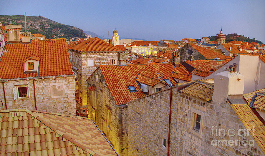 Dusk in Dubrovnik Photograph by Lidija Ivanek - SiLa