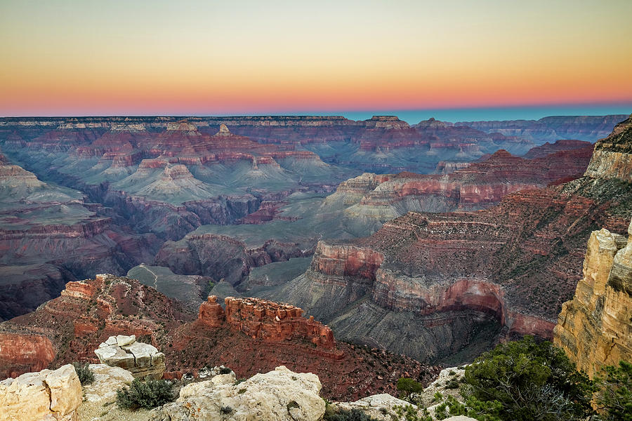 Grand Canyon National Park Photograph - Dusk in Grand Canyon National Park by Pierre Leclerc Photography