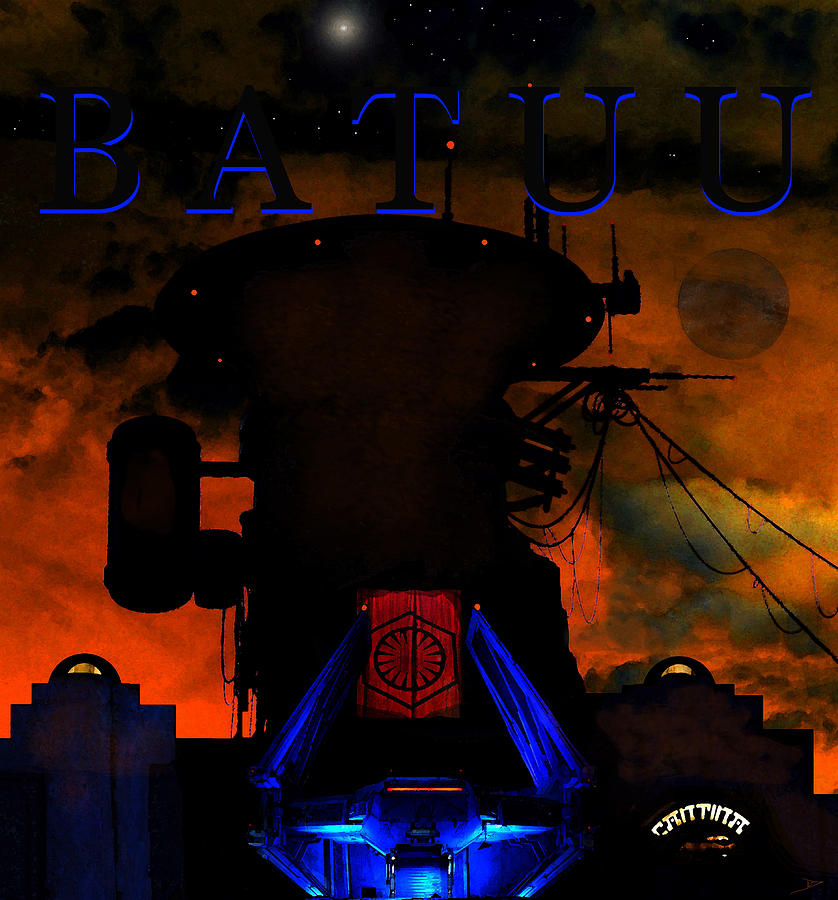 Dusk over Batuu poster work A Mixed Media by David Lee Thompson
