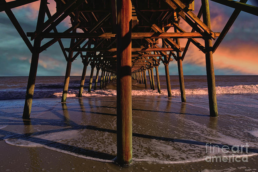 Dusk Under The Pier Photograph by Kathy Baccari