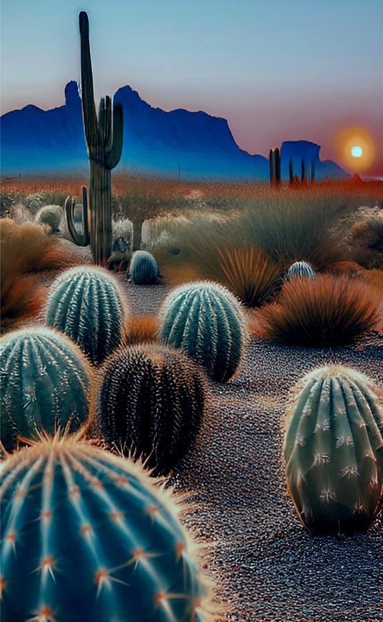 Dusky Southwestern Desert No1 Mixed Media by Bonnie Bruno